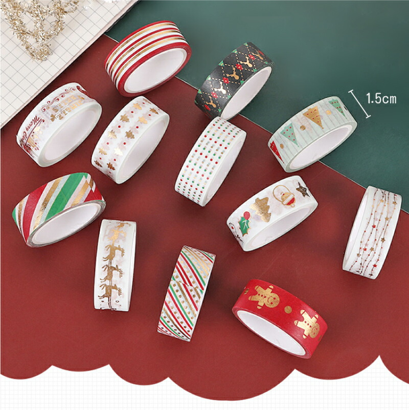 マークス クリスマスアソート マスキングテープ 中古 5種セット 15巻