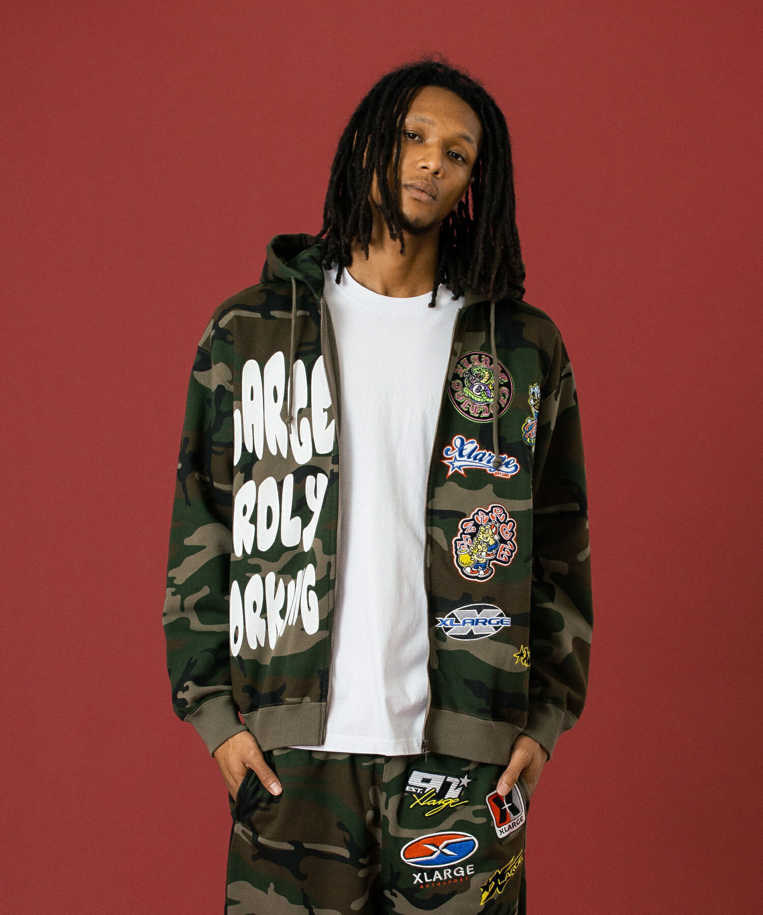 楽天市場】【公式】XLARGE エクストララージ MULTI LOGO ZIP UP HOODED