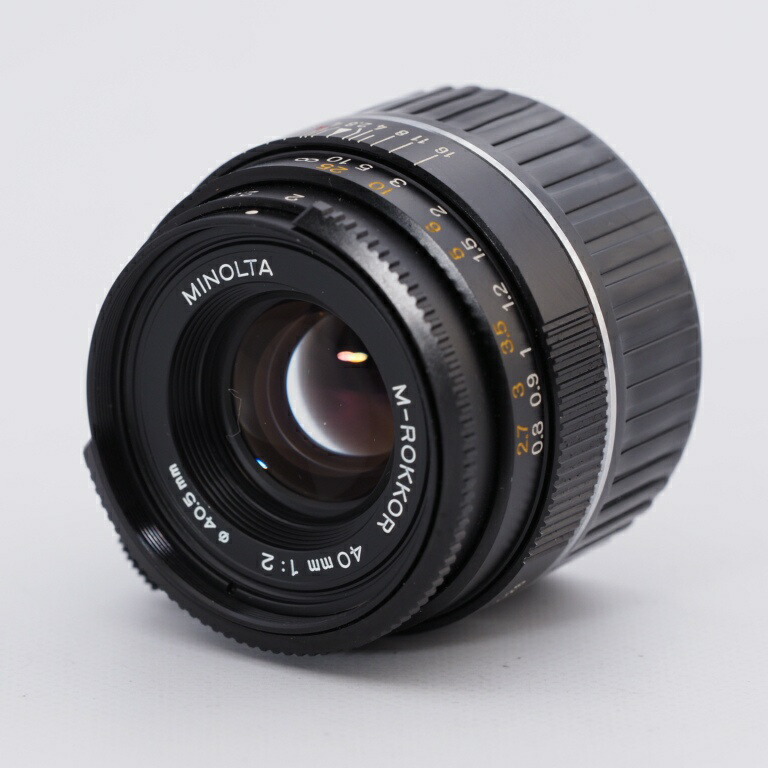 楽天市場】MINOLTA ミノルタ M-ROKKOR 40mm F2 F/2 ライカ Mマウント