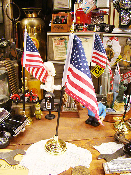 楽天市場】星条旗 ミニフラッグ+スタンド付き アメリカン雑貨 アメリカ