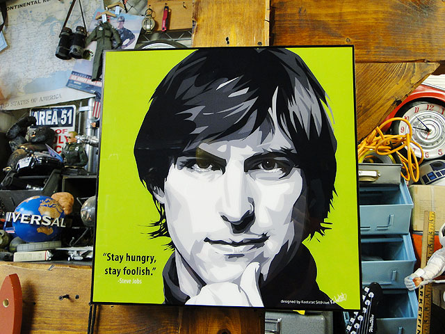 楽天市場】アップルの創始者 スティーブ・ジョブズ ポップアート