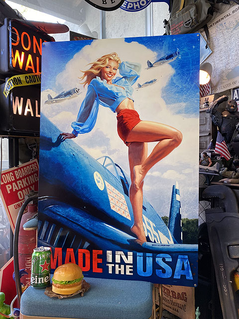 楽天市場】☆稀少な絶盤品☆ ド迫力！特大サイズ看板 ピンナップガール