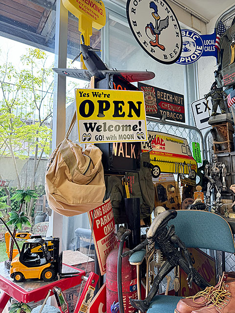 楽天市場】ムーンアイズ オープン ＆ クローズ サインプレート 看板