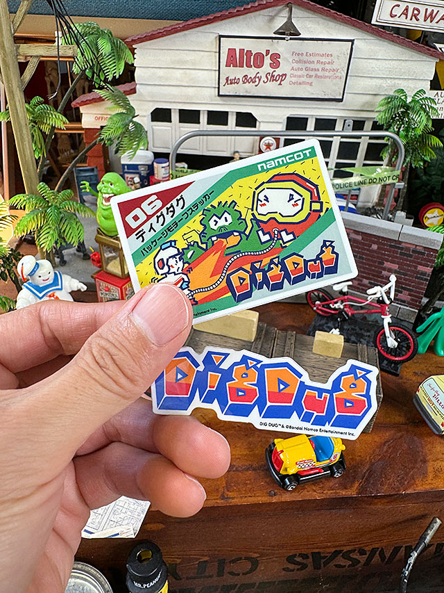 楽天市場】ナムコ オフィシャル ステッカー ディグダグ （ソフト