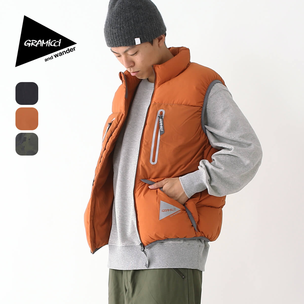 楽天市場】グラミチ×アンドワンダー ダウンベスト GRAMICCI×and wander