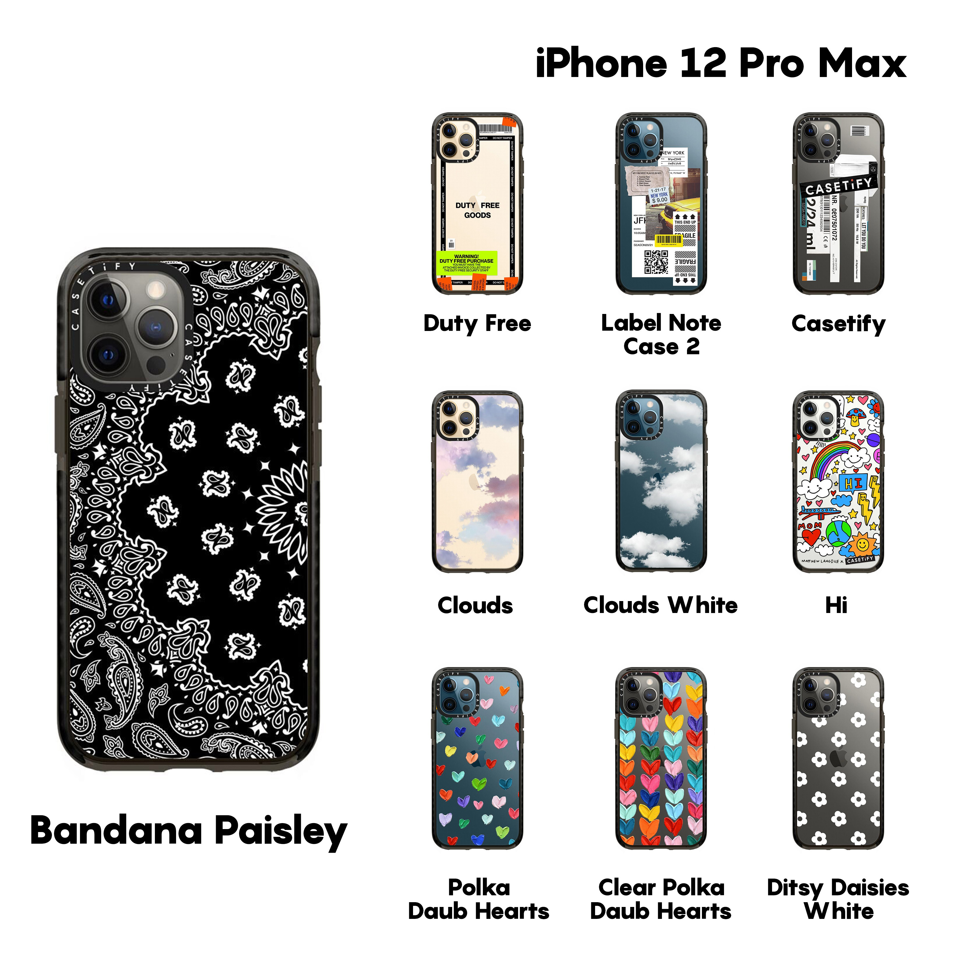 楽天市場】【公式】CASETiFY iPhone 12ProMax インパクトケース クリア