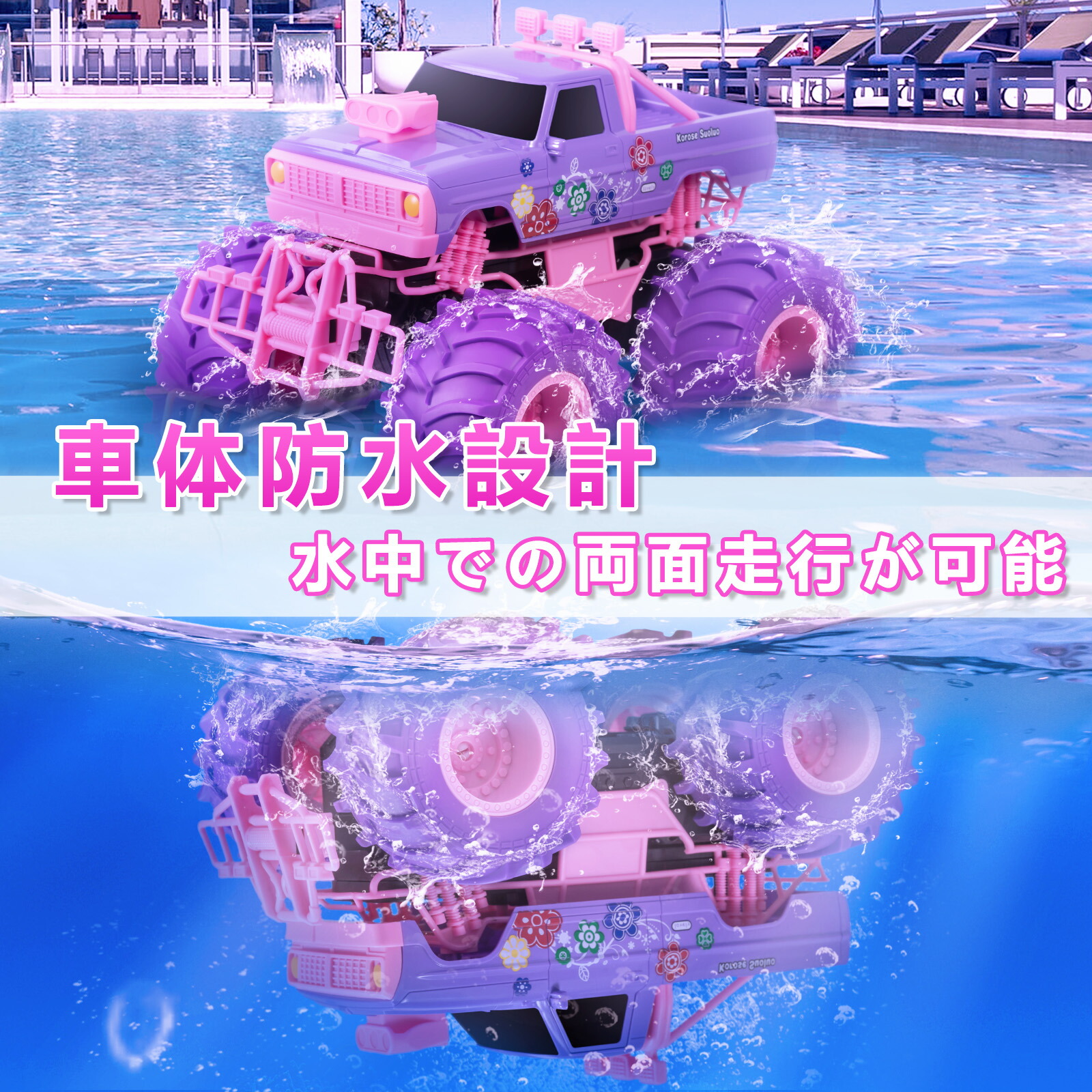 楽天市場】Carox ラジコン 水陸両用 ラジコンカー オフロード こども