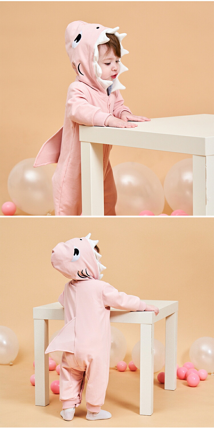 楽天市場】サメロンパース ベビー カバーオール サメ 動物 怪獣