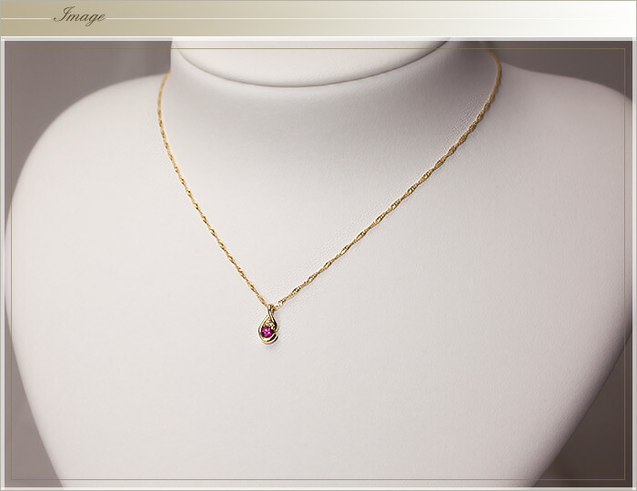 楽天市場】K18ルビーペンダントトップ【Luna】(18k、18金製)(p1707