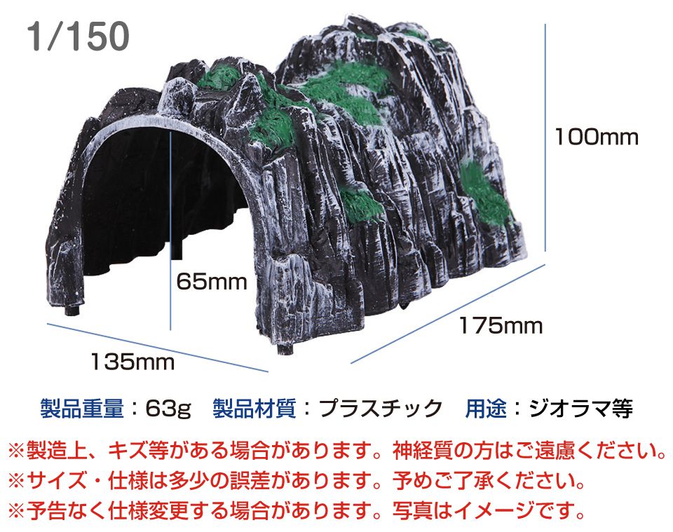 楽天市場】ジオラマ nゲージ ミニチュア モデル洞窟 列車用 山 鉄道