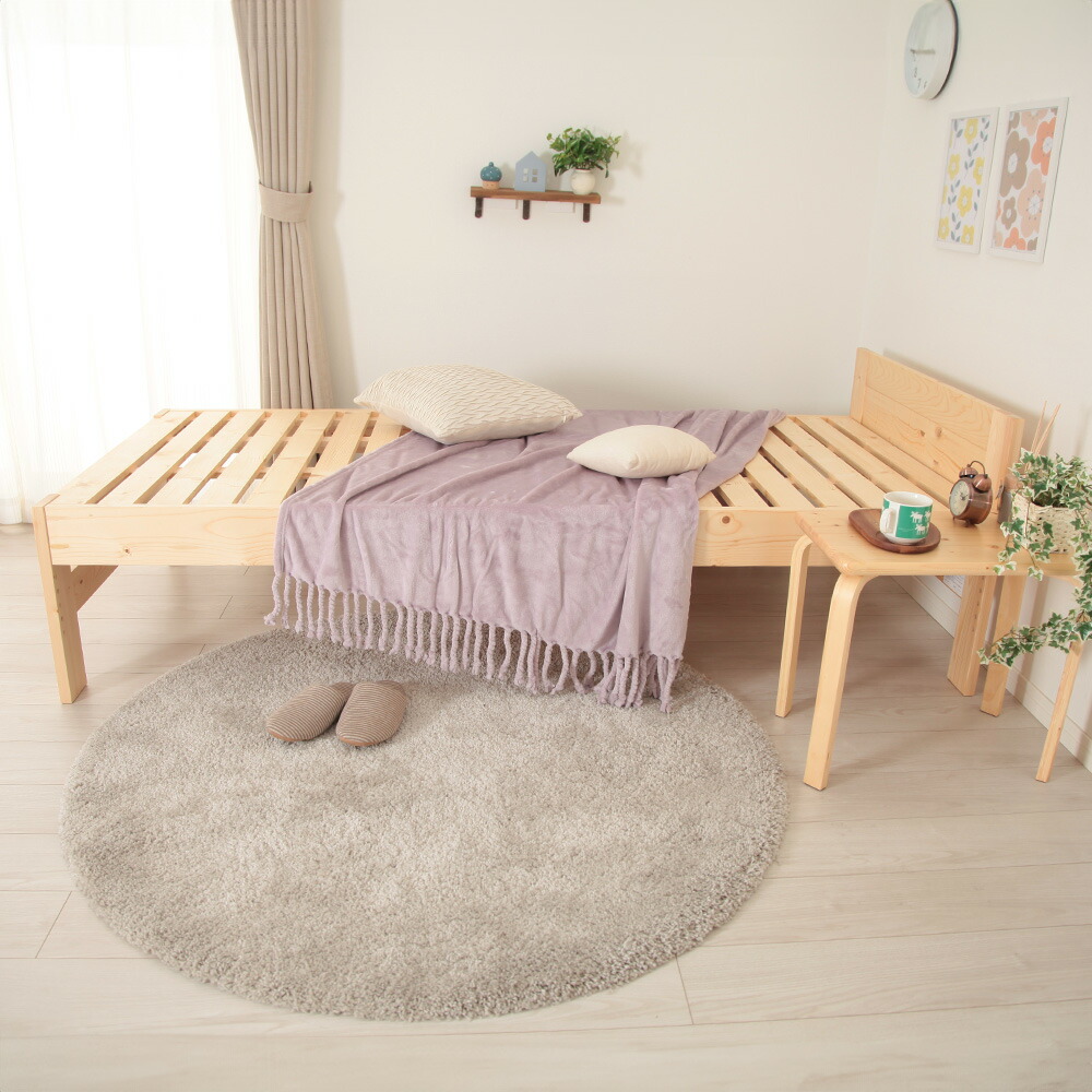 楽天市場】セミシングルベッド 子供 ベッド 小さい 高さ調整 小さめ 幅