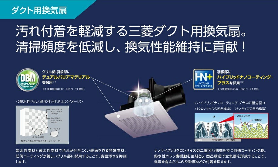 楽天市場】三菱【VD-20ZVX7-C】 換気扇 ダクト用換気扇 天井埋込形