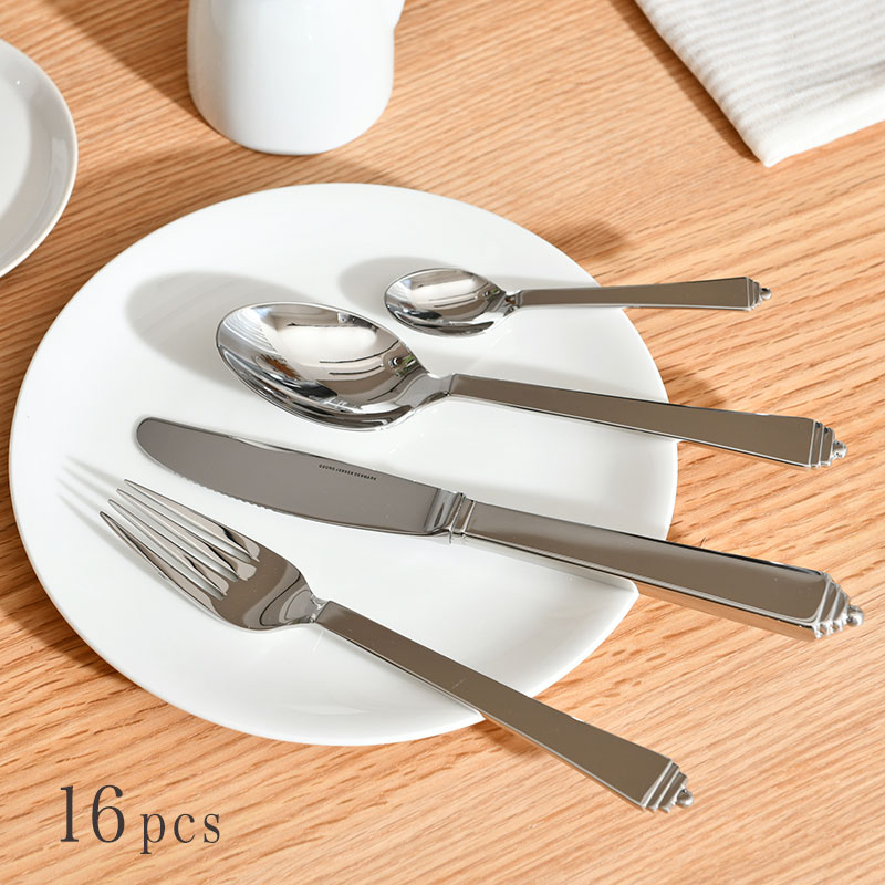 楽天市場】ジョージジェンセン カトラリー 16本セット ピラミッド