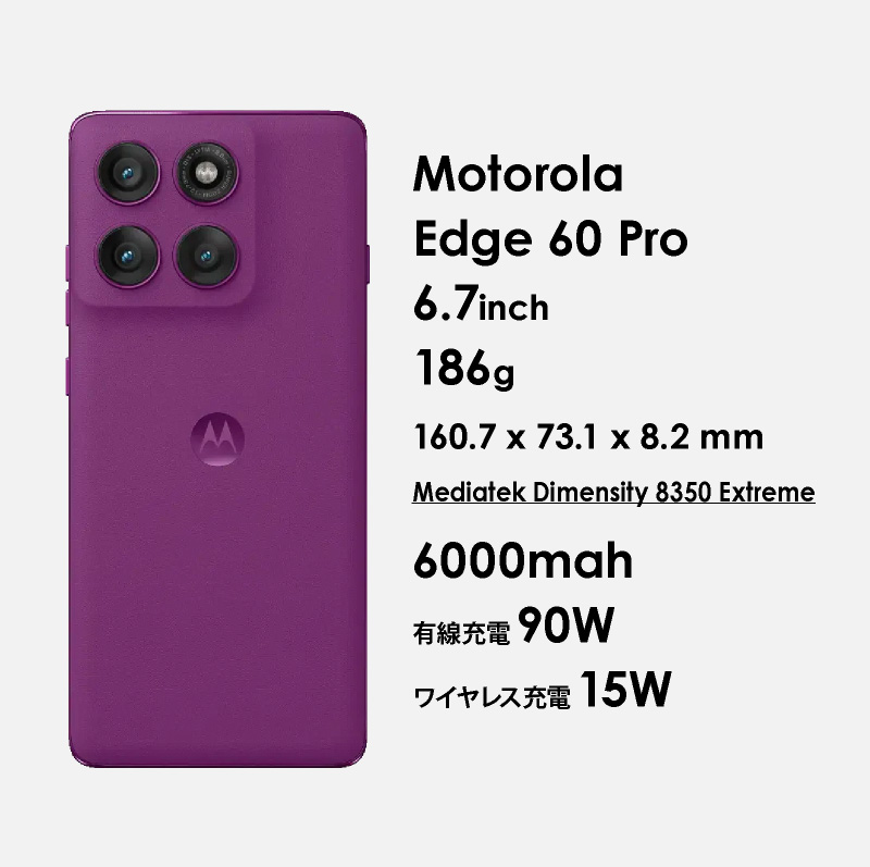 楽天市場】Motorola Edge 60 Pro ＜ グローバル版 ＞モトローラ Edge