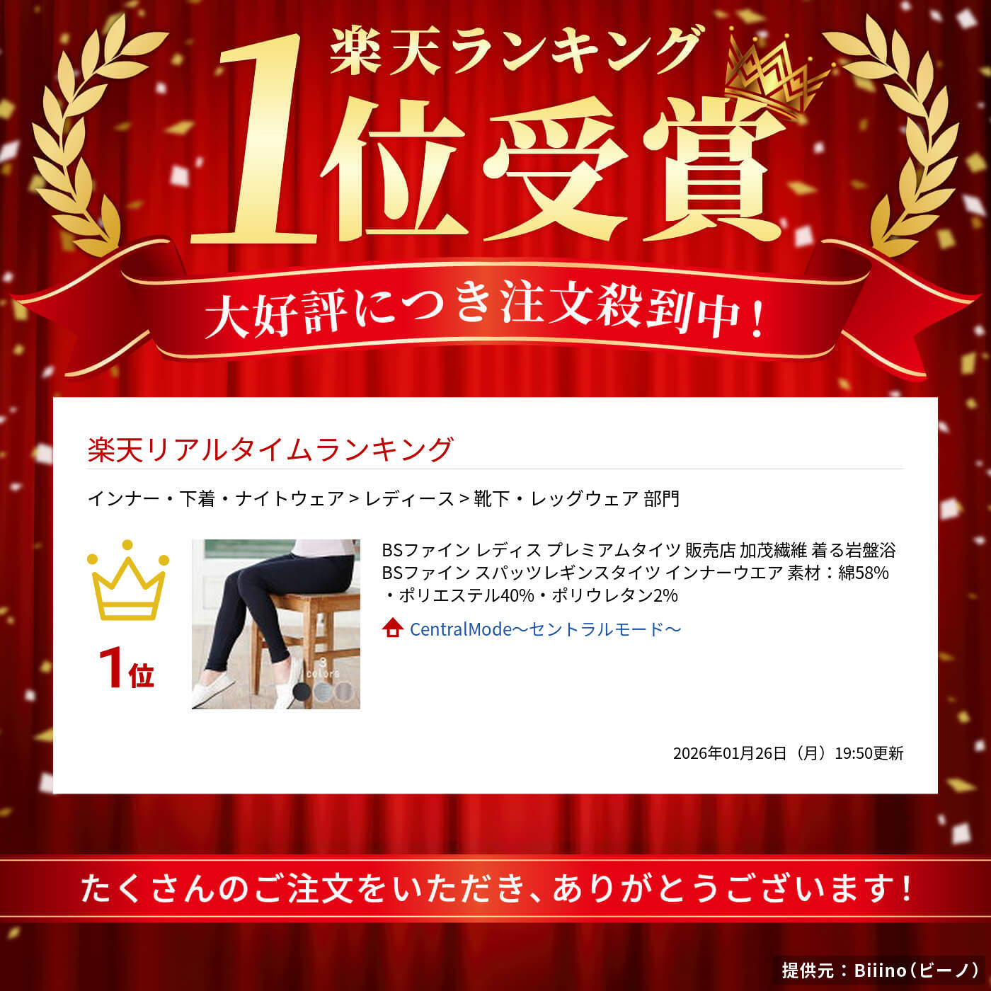 楽天市場】BSファイン レディス プレミアムタイツ 販売店 加茂繊維