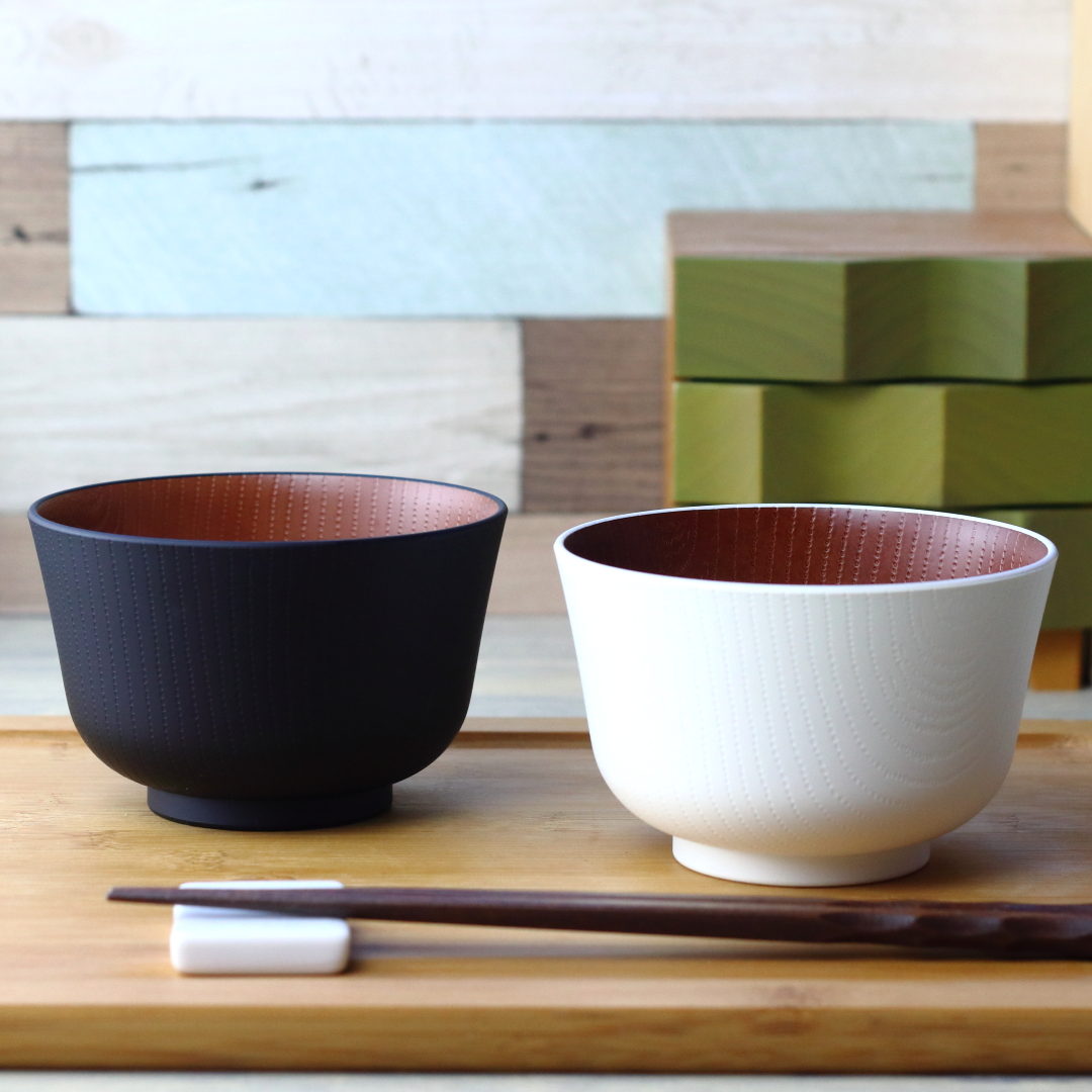 楽天市場】レンジ百合型襷杢目汁椀 お椀 食洗機対応 汁椀 味噌汁 抗菌