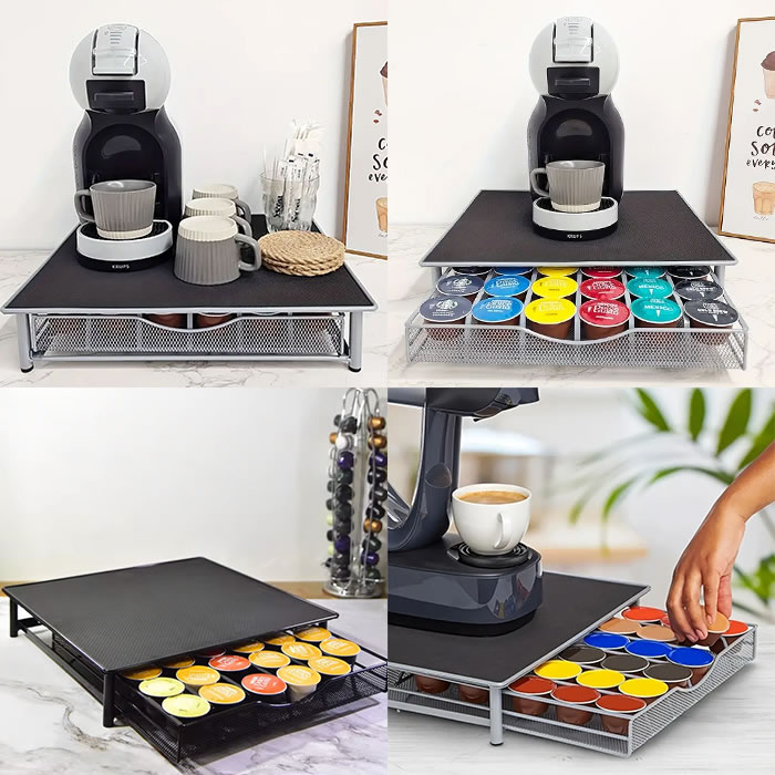 楽天市場】ドルチェグスト カプセルホルダー 引き出し式 36個用