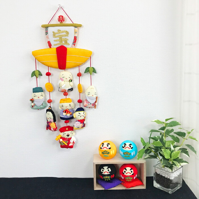 楽天市場】つるし飾り 季節 飾り 七福神 置物 おしゃれ [七福神 宝船
