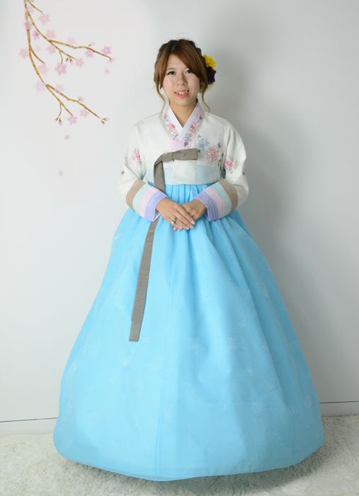 楽天市場】【レンタル】332_チマチョゴリレンタル韓服化繊_バスト74