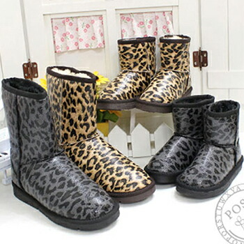 楽天市場】【SS-50%】【即納】キッズムートンブーツ♪ヒョウ柄