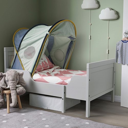 楽天市場】IKEA イケア ベッドテント ブルー グリーン 70 80 90
