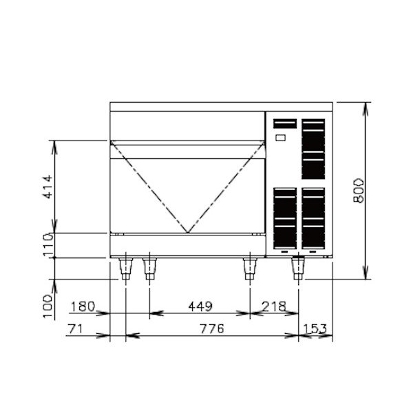 楽天市場】ホシザキ 製氷機 IM-95TM-1｜アンダーカウンタータイプ 95kg