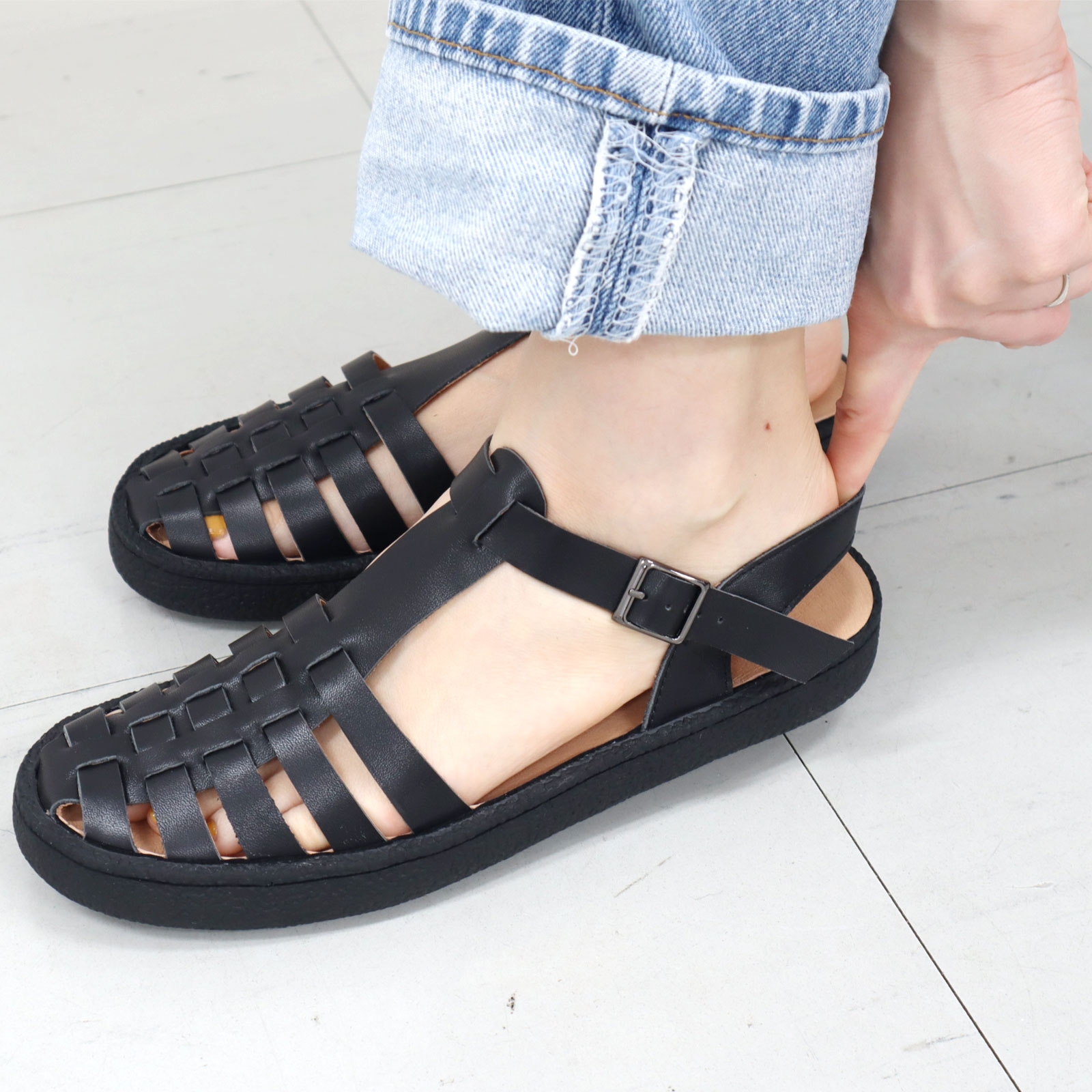 楽天市場】モヒ グルカ サンダル レザー 牛革 レディース MOHI