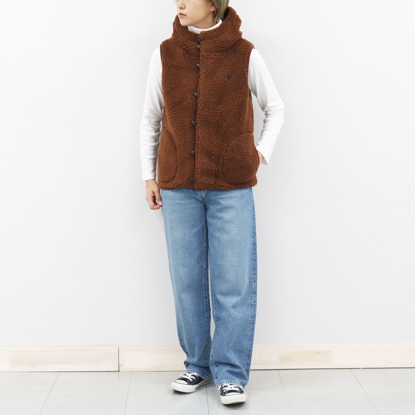 楽天市場】20%OFF 16～L ジムフレックス ボア くるみボタン フード