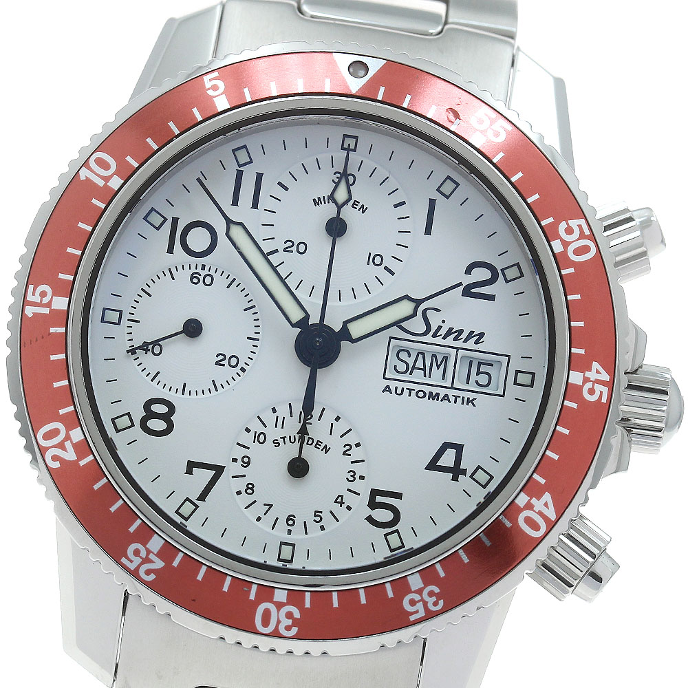 楽天市場】ジン Sinn 103.B.SA.WH.R クロノグラフ デイデイト 自動巻き