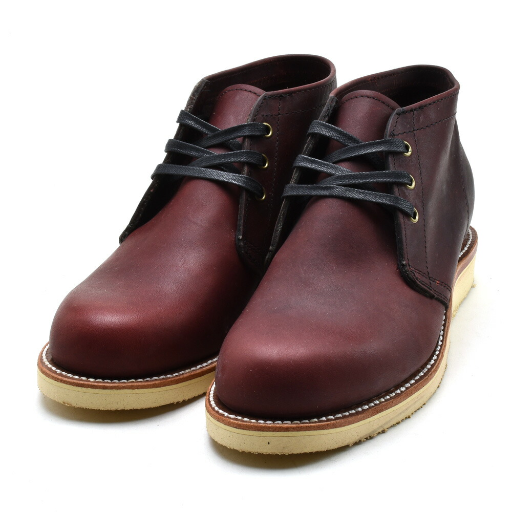 楽天市場】チペワ CHIPPEWA 4025 5INCH CHUKKA BOOT BURGUNDY CHROME