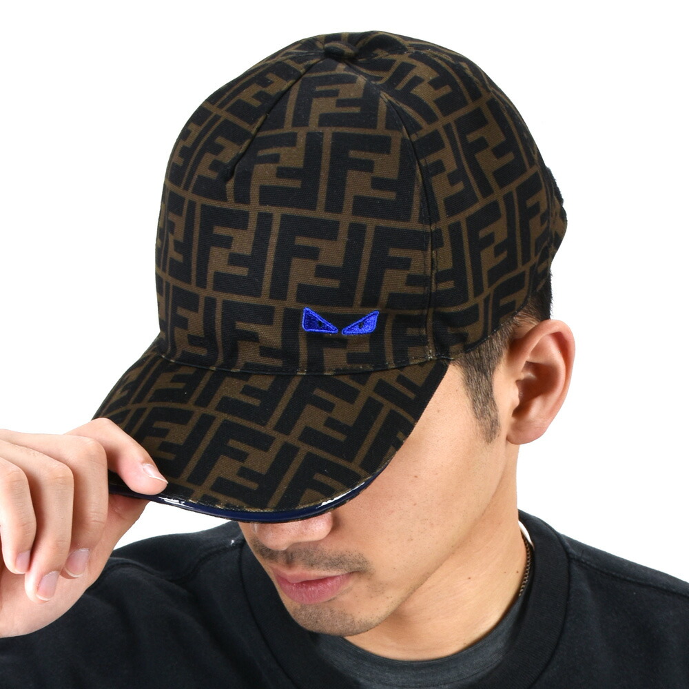楽天市場】フェンディ ベースボールキャップ ズッカ柄 メンズ 帽子