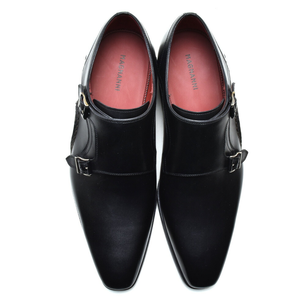 楽天市場】マグナーニ MAGNANNI 18903 NEGRO ダブルモンクストラップ