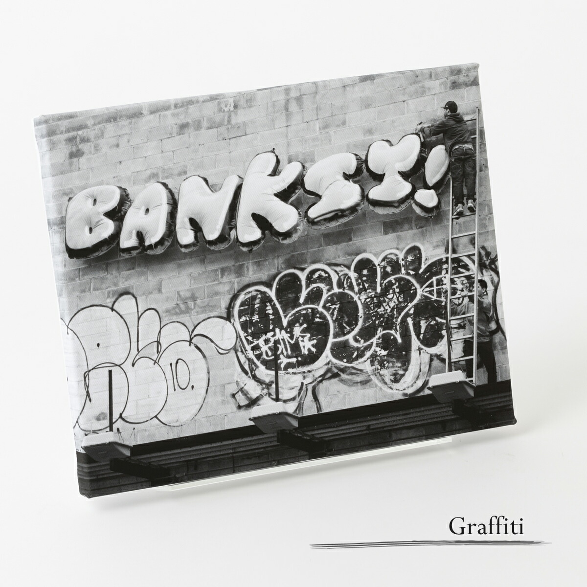 楽天市場】バンクシー BANKSY アートファインボード キャンバス アート