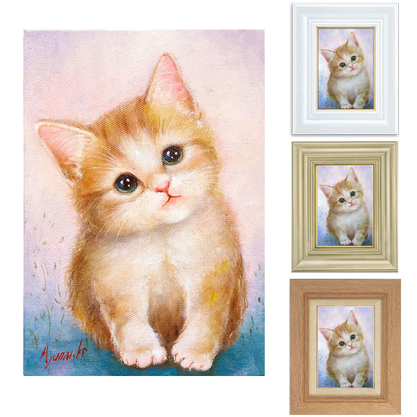 油絵 専用 ニットが大好きな猫 2 油絵 専用 ニットが大好きな猫 2 油絵