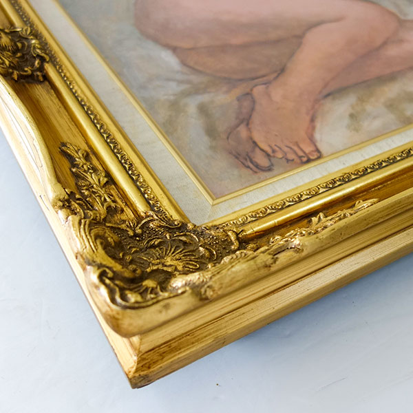 真作】佐藤隆良 紙本肉筆 金彩墨彩 仏画 日本画 額装 アクリル板 CK43