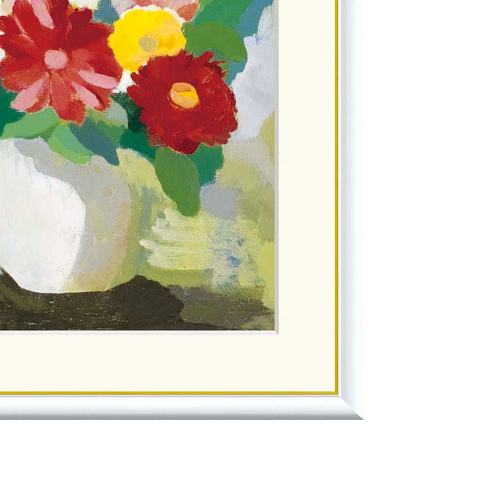 楽天市場】マリー・ローランサン「花瓶」F8号（額外寸61x50cm） 高