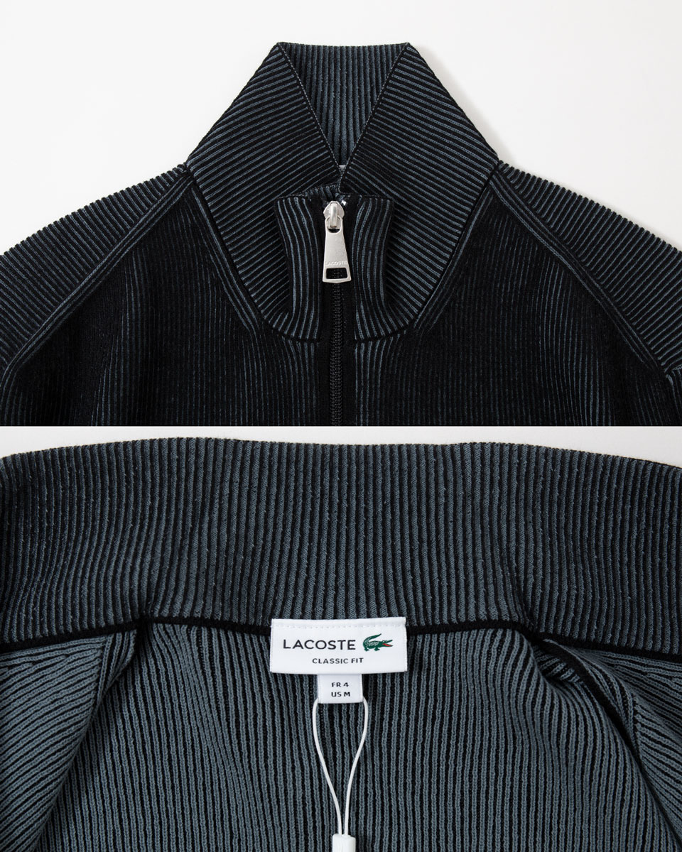 楽天市場】ラコステ リブニットトラックジャケット ドライバーズニット