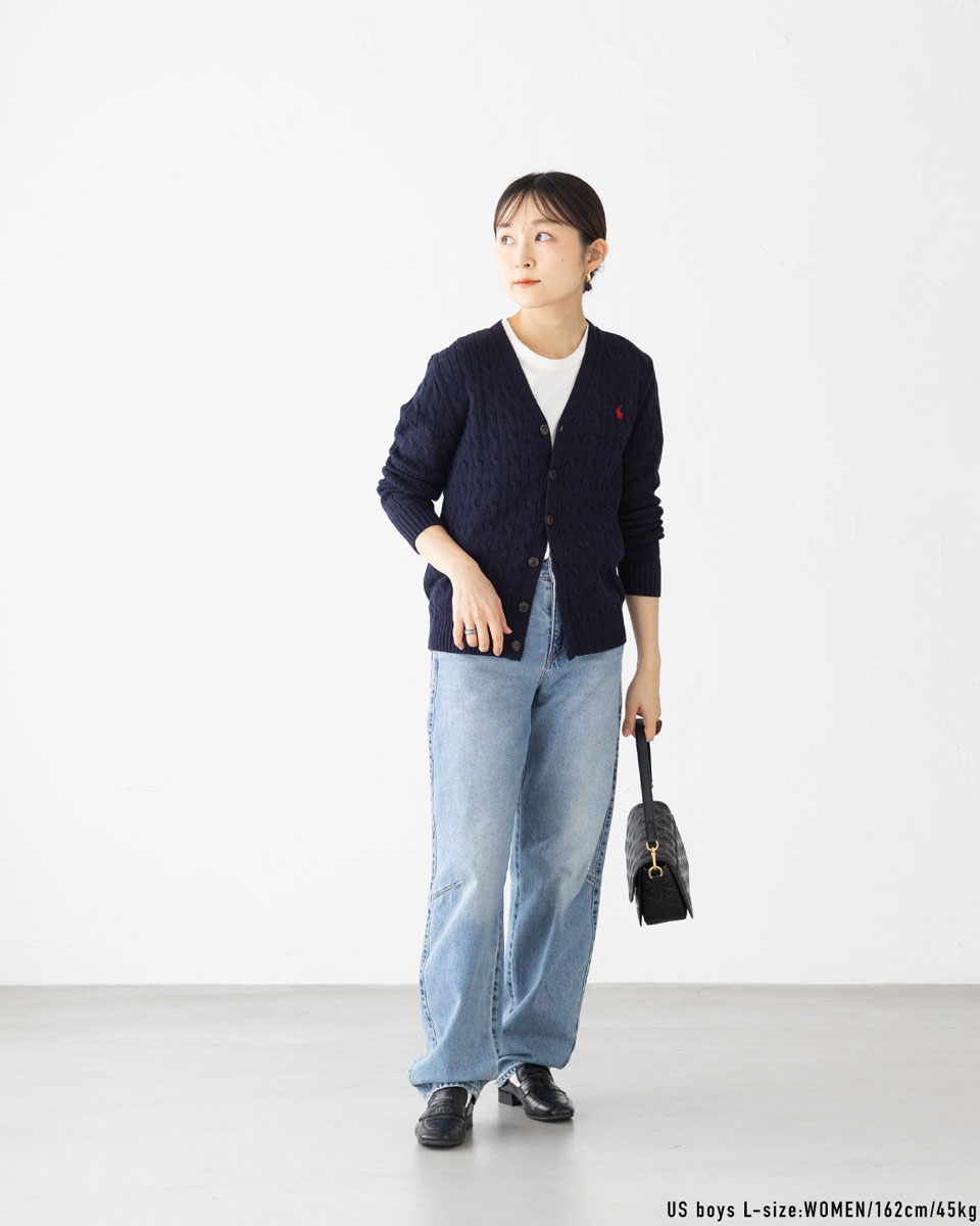 楽天市場】ポロ ラルフローレン ケーブル編み カーディガン セーター