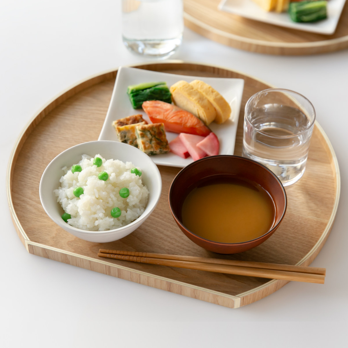 楽天市場】お盆 36cm トレー 半月膳 半月盆 木製 （ ランチョンマット