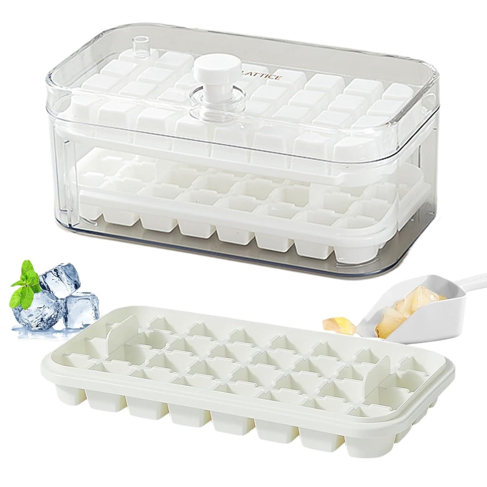 楽天市場】【ボタン一つで取り出す☆】 製氷皿 製氷器 製氷機 大容量 2
