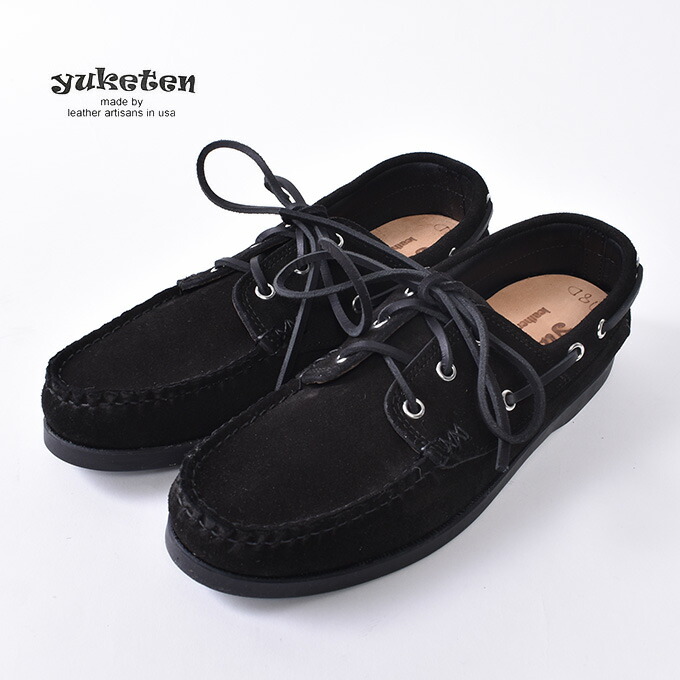 楽天市場】YUKETEN / BOAT SHOE w/camp sole / FO Neroユケテン