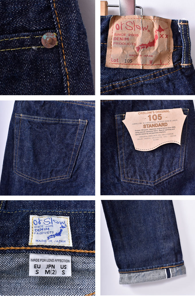 楽天市場】orslow / 105 MEN'S ORIGINAL STANDARD 5POCKET / 13.7oz