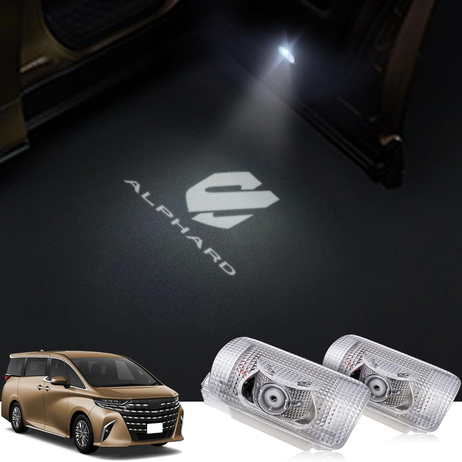 楽天市場】アルファード40系 カーテシランプ 車用カーテシライト 車種