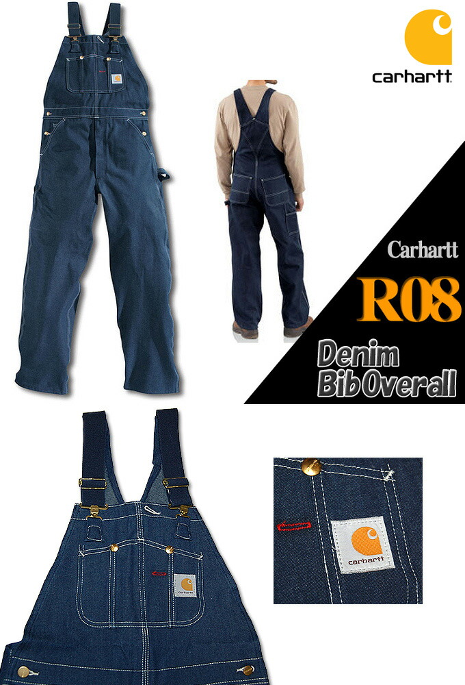 楽天市場】【Carhartt】R08 カーハート デニムオーバーオール作業着