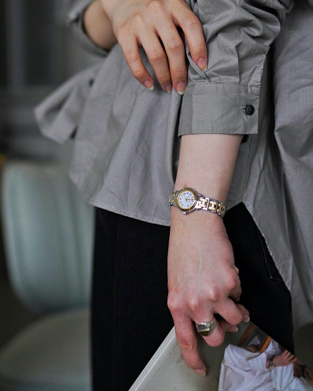 楽天市場】エルメス HERMES クリッパー アンティーク腕時計 1990年代製