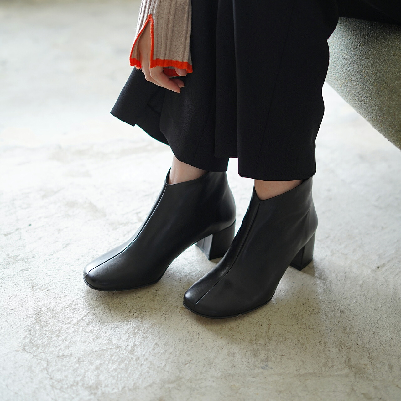 楽天市場】【SALE！20%OFF】モヒ MOHI スクエアトゥ レザーショート