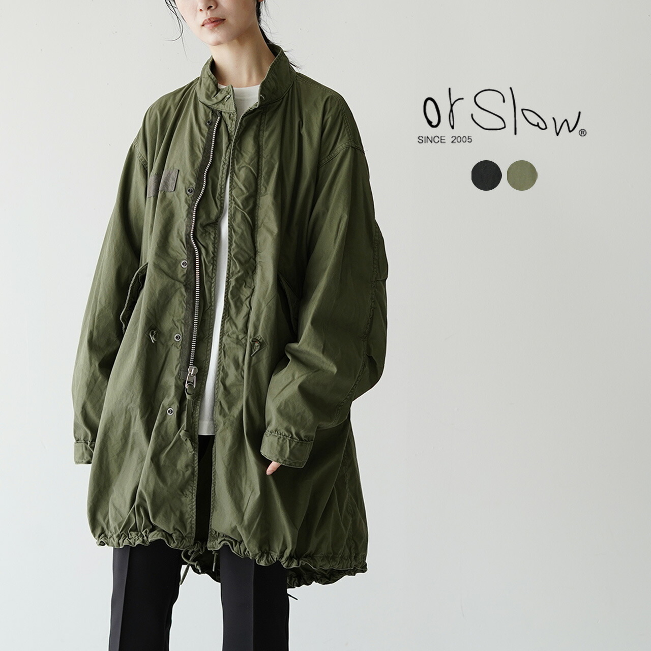 楽天市場】オアスロウ orSlow フィッシュテール コート M-65 FISH TAIL