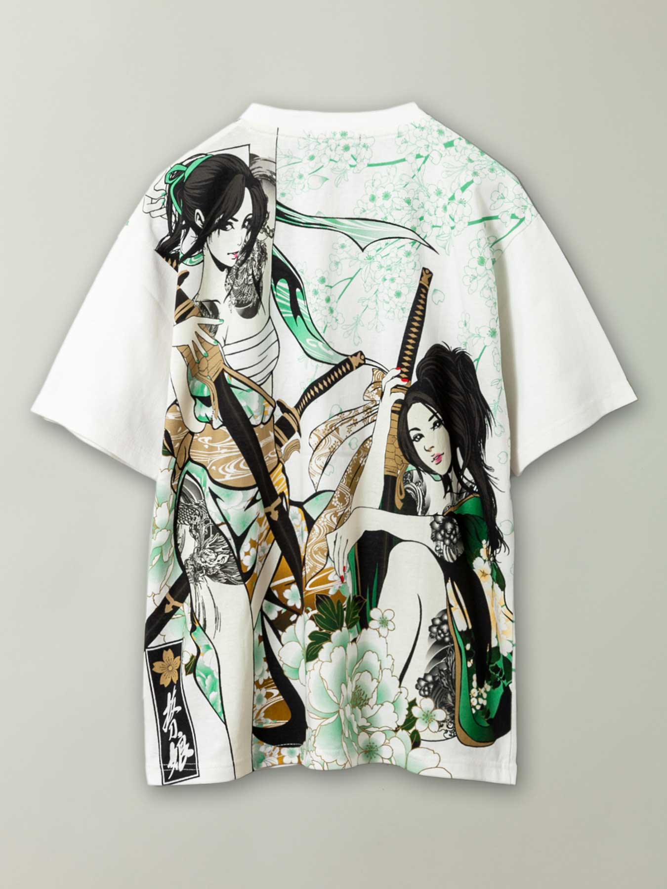 楽天市場】【抜刀娘】 妃那/穂乃花：誘い 刺繍入りプリント Tシャツ