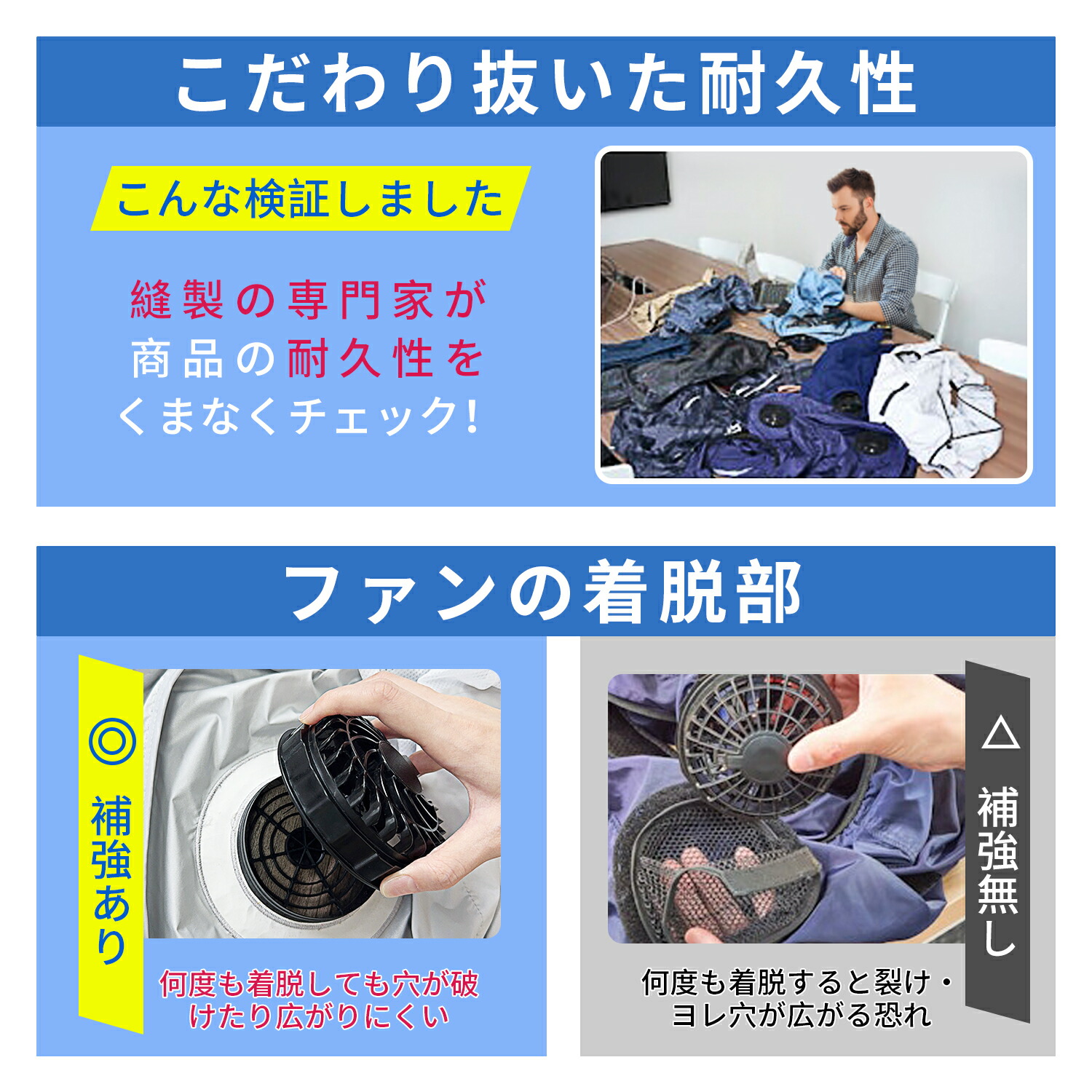 楽天市場】空調ウェア バッテリー ファン セット 空調作業服 ファン