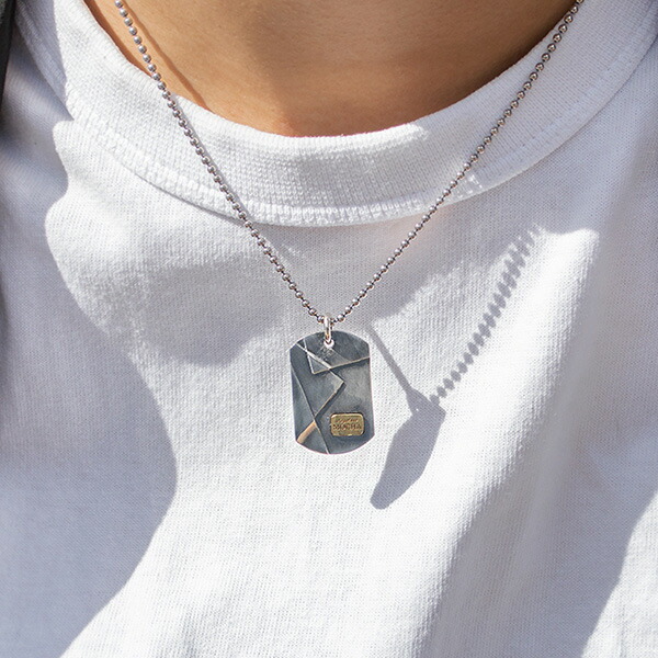 楽天市場】BRASS 真鍮 Silver925 ドッグタグ 認識票 ペンダント